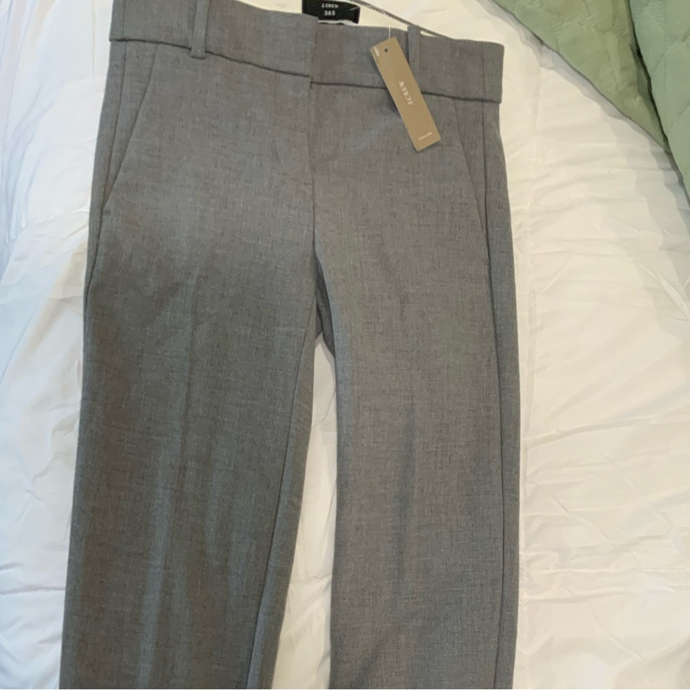 J Crew 365 Women’s Cameron Capri Trousers 00P Heather Gray NWT